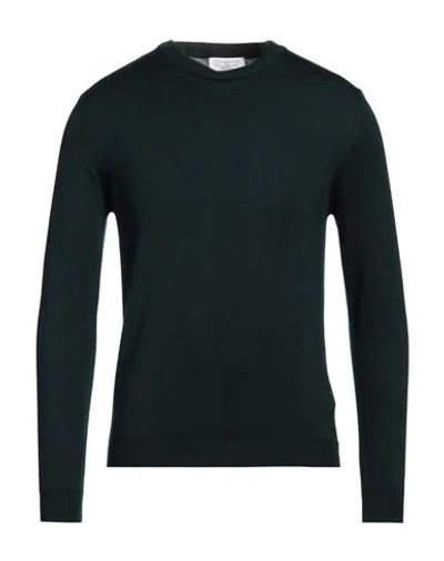 Bellwood Man Sweater Dark Green Size 44 Merino Wool In Green