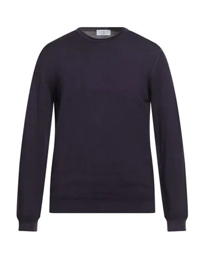 Bellwood Man Sweater Dark Purple Size 44 Virgin Wool