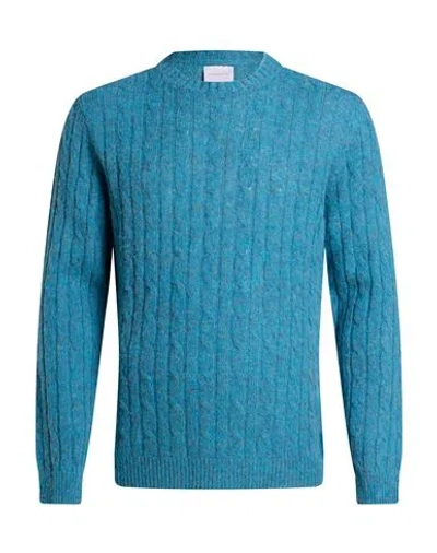 Bellwood Man Sweater Deep Teal Size 42 Wool In Green