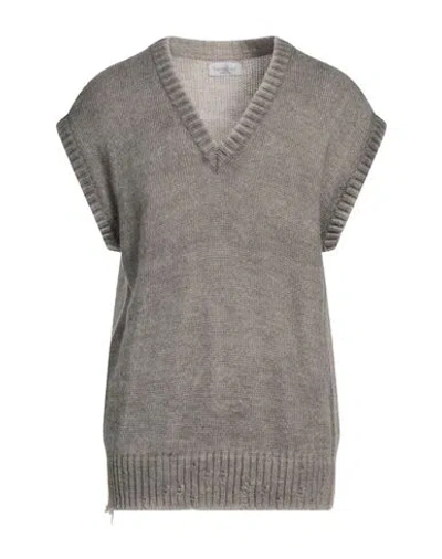 Bellwood Man Sweater Taupe Size L Acrylic, Alpaca Wool, Wool, Viscose In Grey