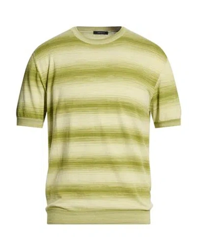 Bellwood Man Sweater Green Size 40 Cotton, Polyester