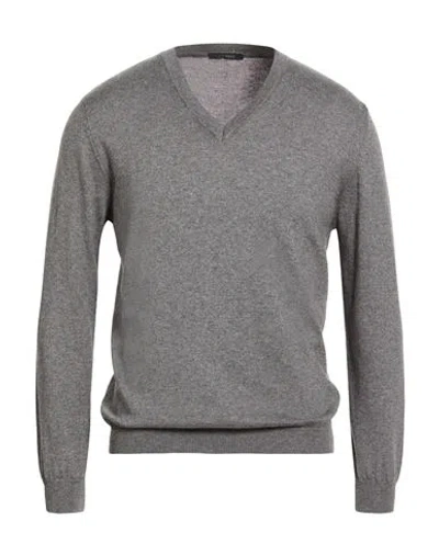 Bellwood Man Sweater Grey Size 40 Cotton, Cashmere In Multi