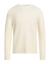Bellwood Man Sweater Ivory Size 42 Virgin Wool In White