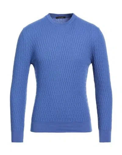 Bellwood Man Sweater Light Blue Size 36 Merino Wool