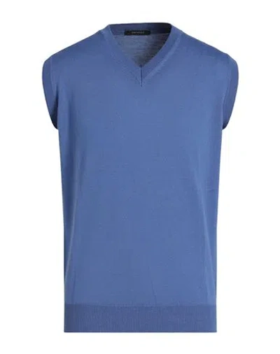 Bellwood Man Sweater Light Blue Size 44 Merino Wool