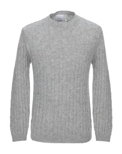 Bellwood Man Sweater Light Grey Size 44 Wool In Grey