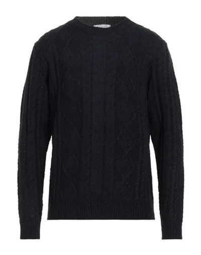 Bellwood Man Sweater Midnight Blue Size 46 Acrylic, Alpaca Wool, Wool, Viscose In Black