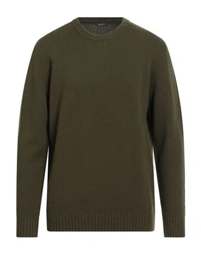 Bellwood Man Sweater Military Green Size 44 Wool
