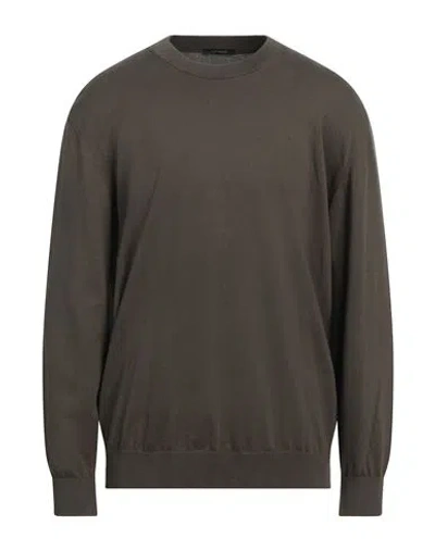 Bellwood Man Sweater Military Green Size 46 Cotton