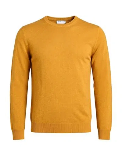 Bellwood Man Sweater Mustard Size 42 Cashmere, Silk In Orange
