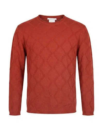 Bellwood Man Sweater Rust Size 44 Wool, Viscose, Polyamide, Cashmere In Red