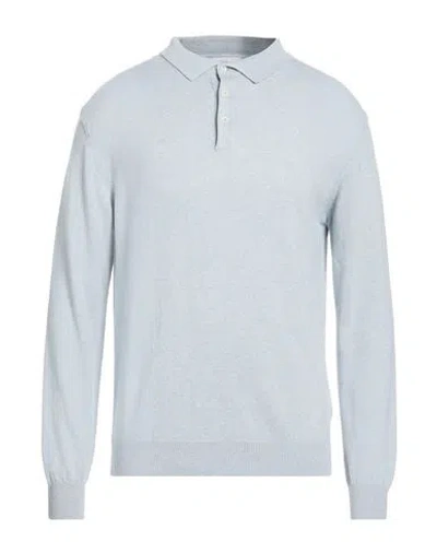 Bellwood Man Sweater Sky Blue Size 38 Cashmere, Silk