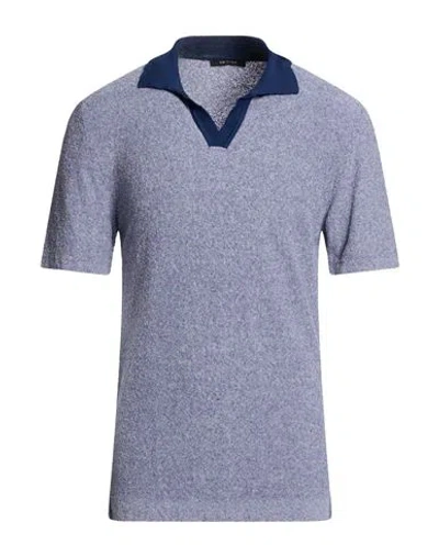 Bellwood Man Sweater Slate Blue Size 42 Cotton, Polyamide