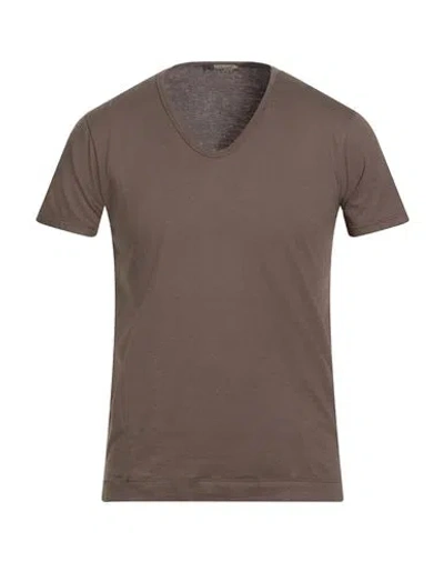 Bellwood Man T-shirt Khaki Size 38 Cotton In Brown