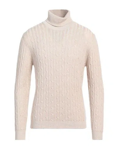 Bellwood Man Turtleneck Beige Size 44 Cotton, Wool, Cashmere