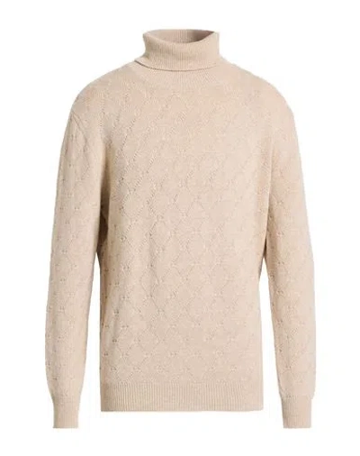 Bellwood Man Turtleneck Beige Size 44 Cotton, Wool, Cashmere In Neutral