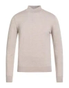 Bellwood Man Turtleneck Beige Size 44 Merino Wool In Neutral