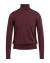 Bellwood Man Turtleneck Burgundy Size 44 Virgin Wool
