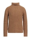 Bellwood Man Turtleneck Camel Size 44 Acrylic, Alpaca Wool, Wool, Viscose In Beige