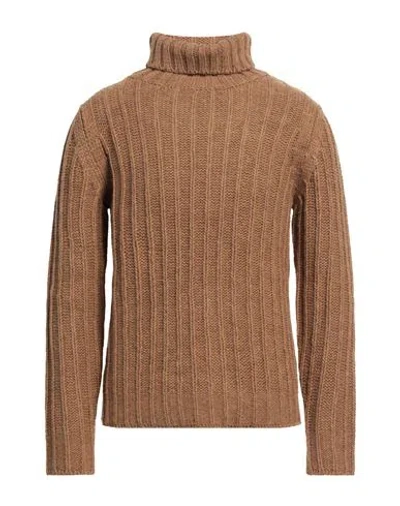 Bellwood Man Turtleneck Camel Size 44 Acrylic, Alpaca Wool, Wool, Viscose In Beige