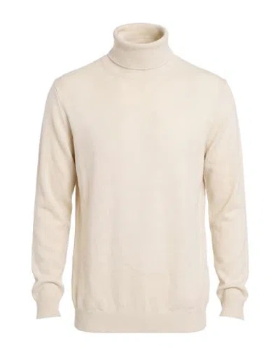 Bellwood Man Turtleneck Cream Size 36 Cashmere, Silk In Neutral