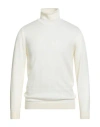 Bellwood Man Turtleneck Cream Size 40 Virgin Wool In White