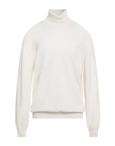 BELLWOOD BELLWOOD MAN TURTLENECK CREAM SIZE 48 CASHMERE, SILK