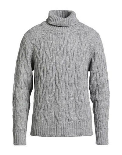 Bellwood Man Turtleneck Grey Size 44 Acrylic, Alpaca Wool, Wool, Viscose In Gray