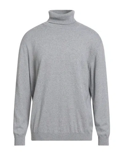 BELLWOOD BELLWOOD MAN TURTLENECK GREY SIZE 46 CASHMERE, SILK