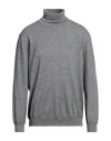 Bellwood Man Turtleneck Grey Size 46 Cotton, Wool, Cashmere