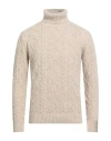 Bellwood Man Turtleneck Ivory Size 40 Virgin Wool, Nylon In Neutral