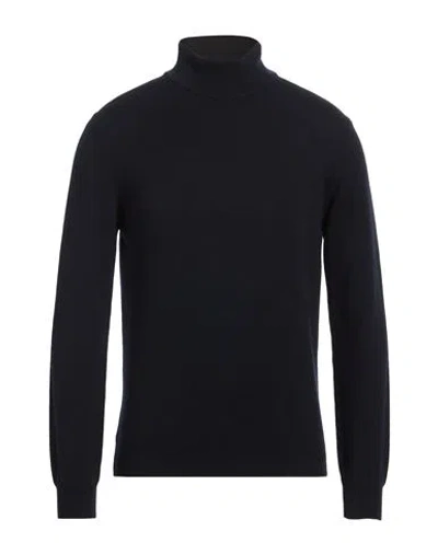 Bellwood Man Turtleneck Midnight Blue Size 38 Cotton, Wool, Cashmere In Black