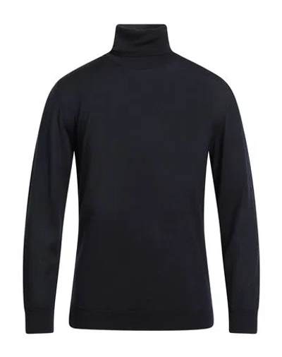 Bellwood Man Turtleneck Midnight Blue Size 42 Merino Wool In Blue