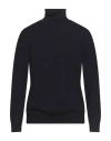 Bellwood Man Turtleneck Midnight Blue Size 44 Merino Wool In Black