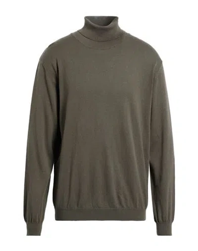 Bellwood Man Turtleneck Military Green Size 46 Cotton, Cashmere