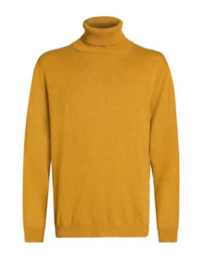 Bellwood Man Turtleneck Mustard Size 44 Cashmere, Silk In Yellow