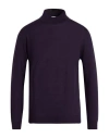 Bellwood Man Turtleneck Plum Size 42 Merino Wool In Purple