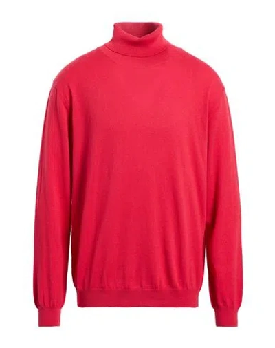 Bellwood Man Turtleneck Red Size 46 Cotton, Cashmere