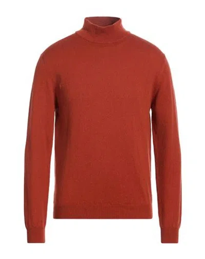 Bellwood Man Turtleneck Rust Size 38 Cotton, Wool, Cashmere In Burgundy