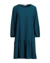 Bellwood Woman Mini Dress Deep Teal Size L Polyester, Elastane In Green