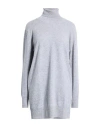 Bellwood Woman Mini Dress Grey Size M Wool, Cashmere In Gray