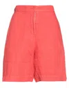 Bellwood Woman Shorts & Bermuda Shorts Red Size 6 Linen In Red