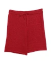 Bellwood Woman Shorts & Bermuda Shorts Red Size S Linen In Red