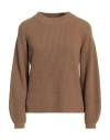 Bellwood Woman Sweater Camel Size L Polyamide, Viscose, Wool, Cashmere In Beige