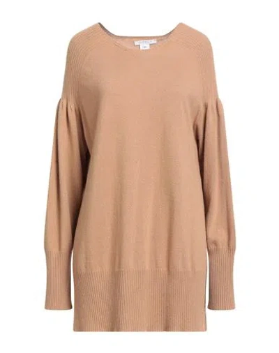 Bellwood Woman Sweater Camel Size L Wool, Viscose, Polyamide, Cashmere In Brown
