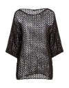 Bellwood Woman Sweater Midnight Blue Size S/m Cotton, Polyacrylic