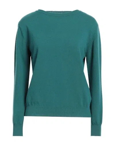 Bellwood Woman Sweater Dark Green Size L Wool, Cashmere