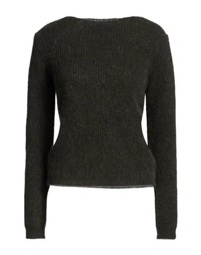 Bellwood Woman Sweater Dark Green Size S Alpaca Wool, Polyamide, Wool, Polyester