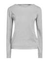Bellwood Woman Sweater Light Grey Size 10 Merino Wool, Acrylic