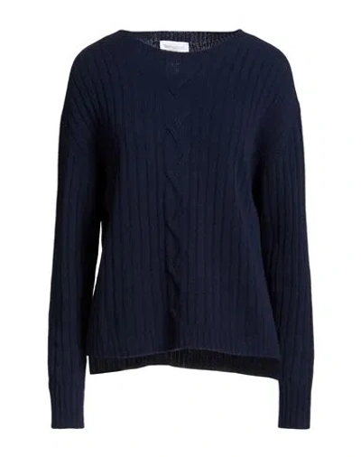 Bellwood Woman Sweater Midnight Blue Size S Wool, Cashmere